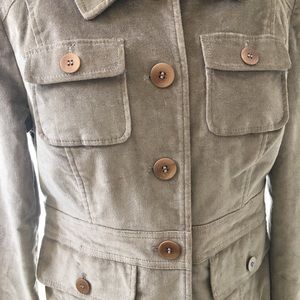 Kenneth Cole Reaction Suede Tan Coat Sz Small